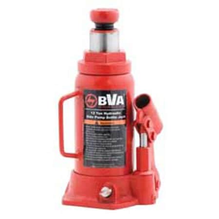 Bva Hydraulics 12 Ton Manual Bottle Jack, J10125 J10125